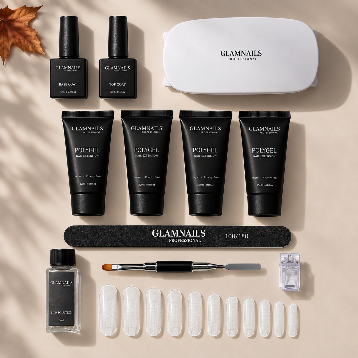 Kit de démarrage Polygel | 2 + 2 couleurs gratuites Glamnailsprofessional