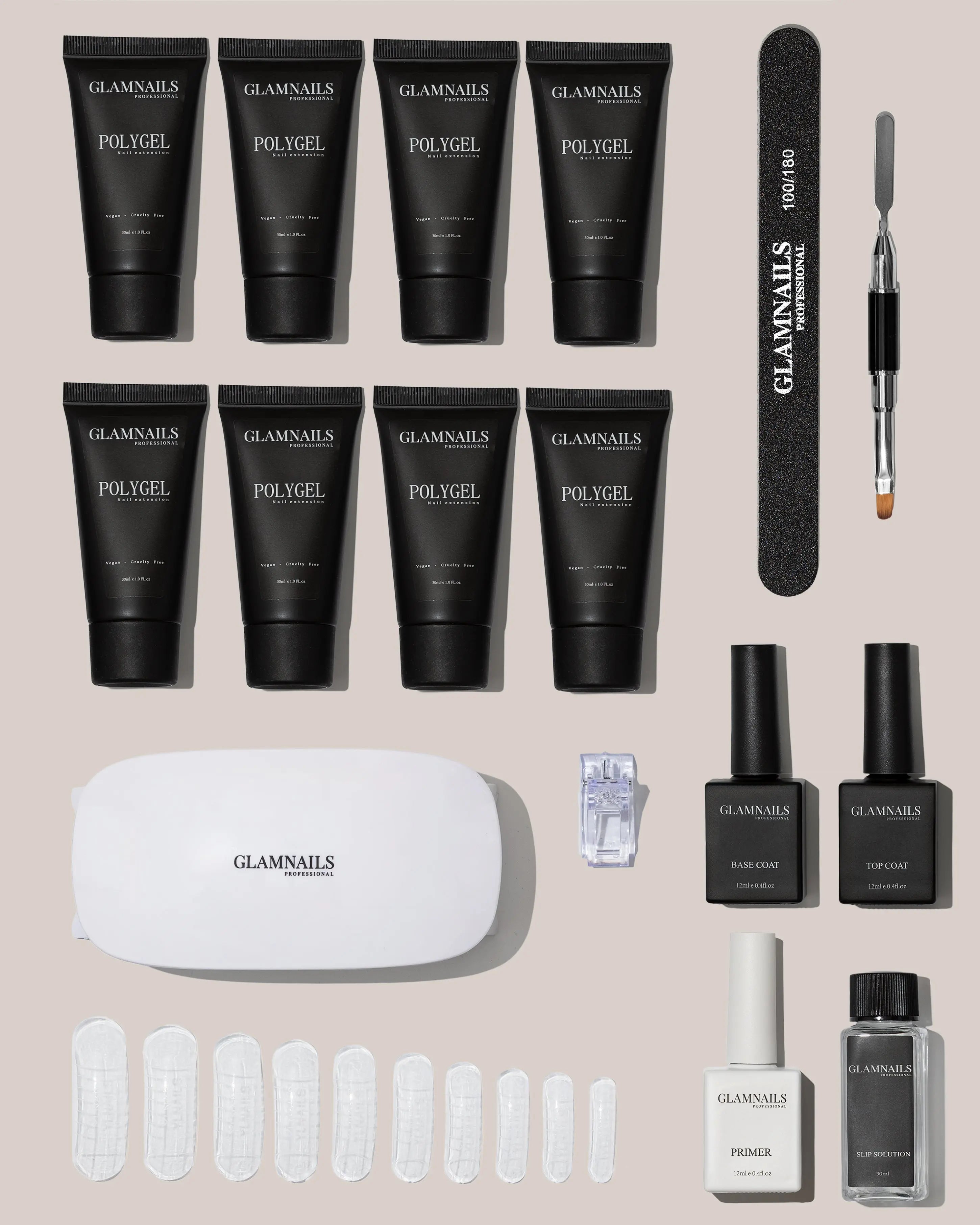 Glamnailsprofessional Santé & beauté > Soins des ongles > Gel pour ongles Black Friday | Kit de démarrage Polygel | 4+4 couleurs gratuites