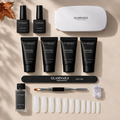 Kit de démarrage Polygel | 2 + 2 couleurs gratuites Glamnailsprofessional