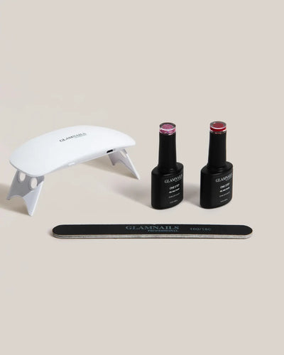 Glamnailsprofessional Santé et beauté > Soins des ongles > Gel pour ongles 3-en-1 One Step Gellak Basic Starter Set | 1+1 couleurs gratuites