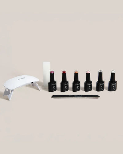 Glamnailsprofessional Santé et beauté > Soins des ongles > Gel pour ongles 3-en-1 One Step Gellak Everything Starter set | 3+3 couleurs gratuites